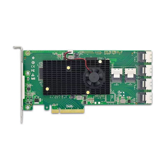 PCIe X8 to 6-Port SFF-8087 SAS/ 6Gb/S HBA Controller Card PCIe X8 to SFF-8087 Adapter Card