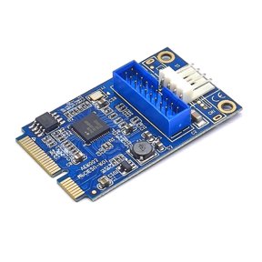 PCIe to 19Pin Expansion Card Internal Expansion Card With 19Pin Connectors 5Gbps Transfer Rate uPD720202 Chip