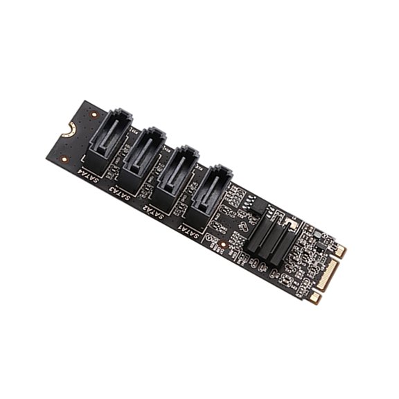 PCIe to 4 Port SATA3.0 Expansion Card with Fast Data Transfer
