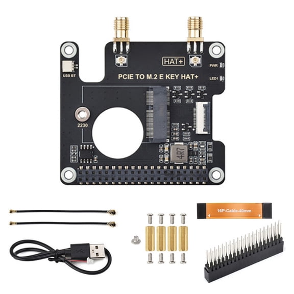 PCIe to E HAT+ Adapter Board For Module Featuring 16pin PCIe Interfaces And MultiDevice Compatibility