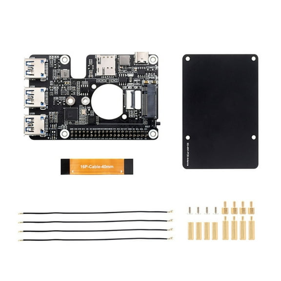 PCIe to M.2 4G/5G And USB 3.2 HAT+ Fast Data Transfer 4G/5G Module Expansion Card with M.2 Key B Interfaces for PC