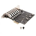 thumbnail image 1 of PCIe to USB 3.2 Gen 2 Card 8-Port (6X Type-A+2X Type-C) Converter, 1 of 8