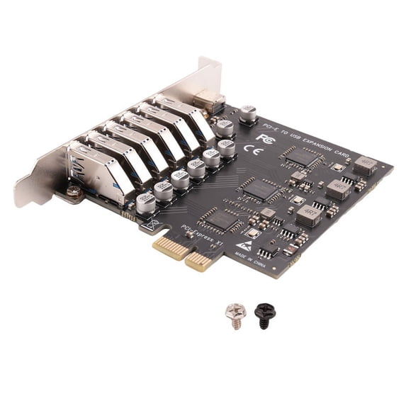 PCIe to USB 3.2 Gen 2 Card 8-Port (6X Type-A+2X Type-C) Converter