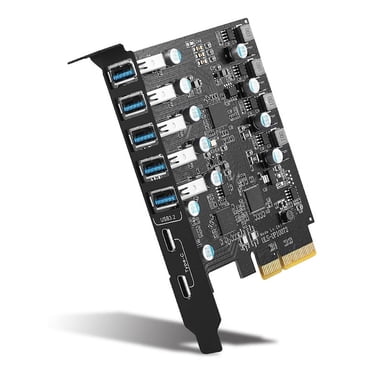 5-Port USB PCIe Card With 4x USB-C & 1x USB-A - 10Gbps USB 3.2 Expansion For Desktop Computers