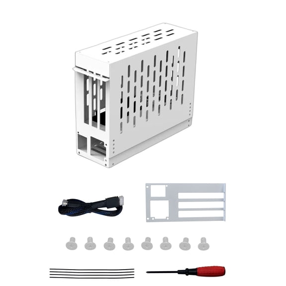 PCIe4.0 External Video Card Adapter Desktop Gaming Laptop Supports 1U Power Portable External GPU Enclosure