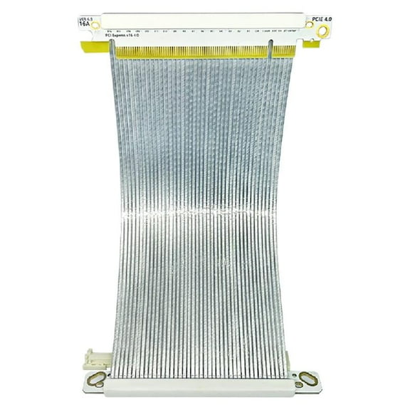 PCIe4.0 x16 Flexible GPU Risers for PC Case Connectors Wire Extension Cable