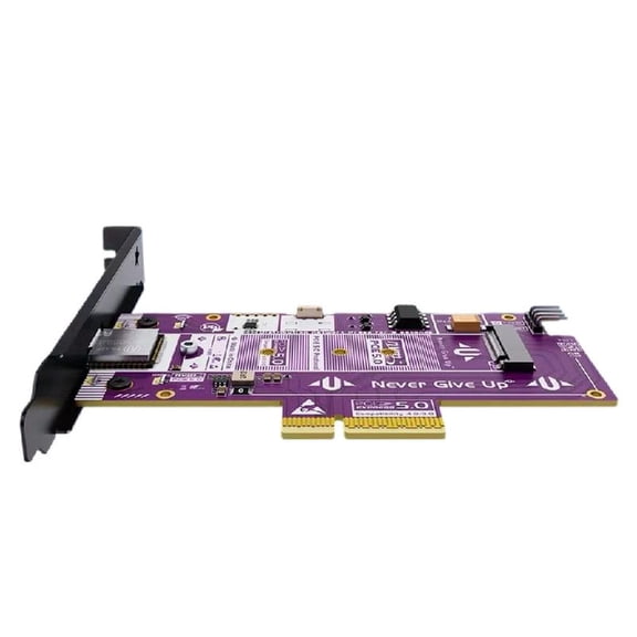 PCIe5.0 4X NVMe Disk Adapter Card Featuring Real Time and Backward Compatibility PCIe4.0 PCIE3