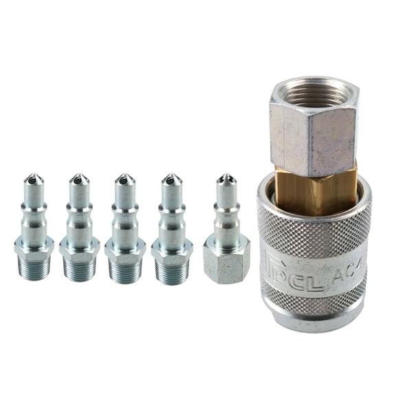 PCL 60 Series Female Coupler 3/8" BSP Male Thread & Air Fitting Adaptor Male Kit