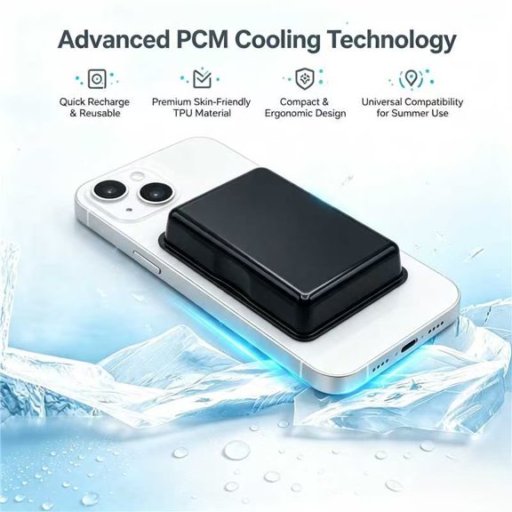 PCM Mobile Phone Cooling Pad, Reusable Ice Patch for Gaming, Phone Heat Dissipation Sticker & Summer Overheating Protector