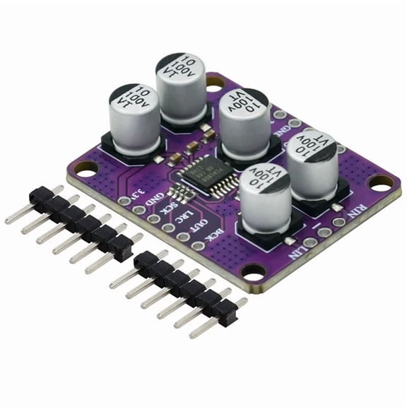 PCM1808 24-Bit Stereo ADC Module for DIY Audio - I2S/Left-Justified, 8-96 kHz, 105 dB SNR, Dual 5V/3.3V