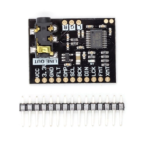 PCM5102A Digital Analog Converters Voice Module Stereo Sound Card Board 3.5mm Stereo 32bit/384kHz Digital Sound Module