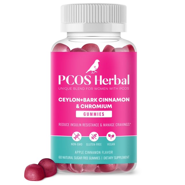 PCOS Herbal Cinnamon Chromium Complex Supplement Gummies