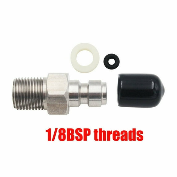 PCP 8mm Male Quick Head Connection One Way Foster Stainless Steel Fill Nipple