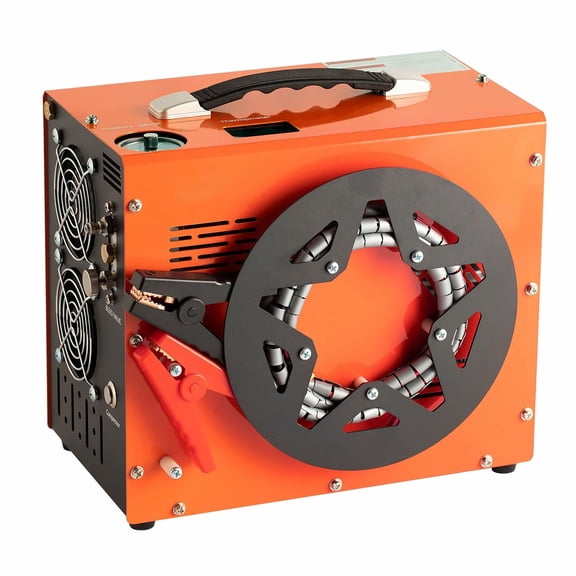 PCP Air Compressor 4500PSI, Portable Airgun Compressor with Built-in Converter, Auto-Stop, DC12V/AC120V, Oil-Free Pump for Paintball, Scuba, Rifle