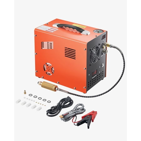 PCP Air Compressor 4500PSI with Auto Stop & Built-in Power Converter, for PCP Air Rifles and Paintball Tanks