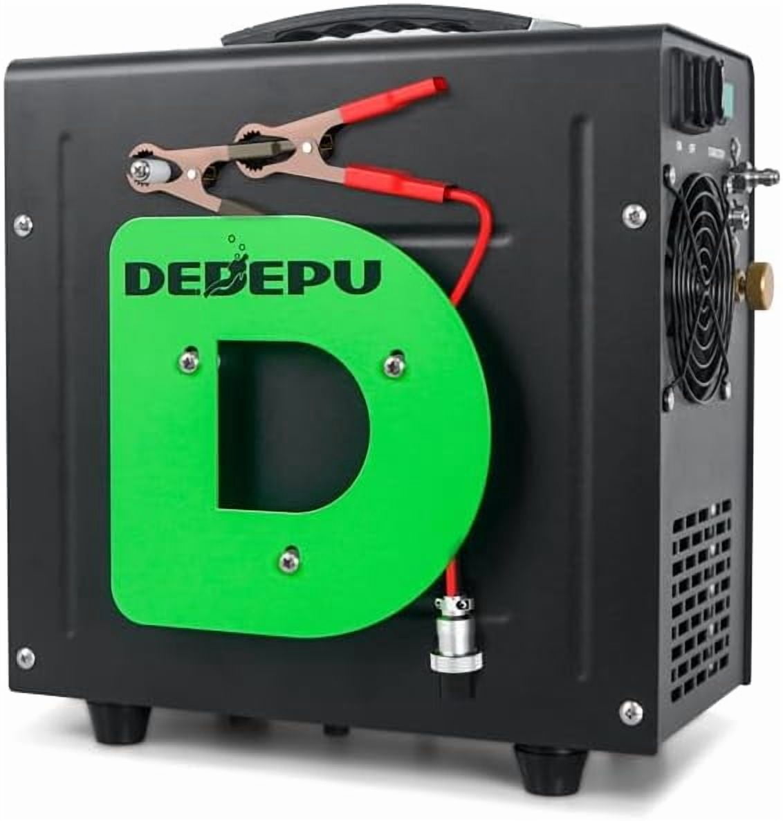PCP Air Compressor, DEDEPU 4500Psi/30Mpa Electric Air Pump, Portable Paintball Scuba Tank Compressor, Built-in Power Converter, Powered by 12V DC or 110V/220V AC with Water-Oil Separator Filter