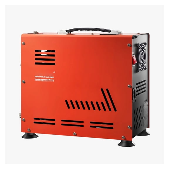 PCP Airgun Compressor 4500PSI, 800W Dual Cylinder Air Pump for Air Rifle, Paintball, Diving - Auto-Stop, Fan Cooled, Real-Time Display