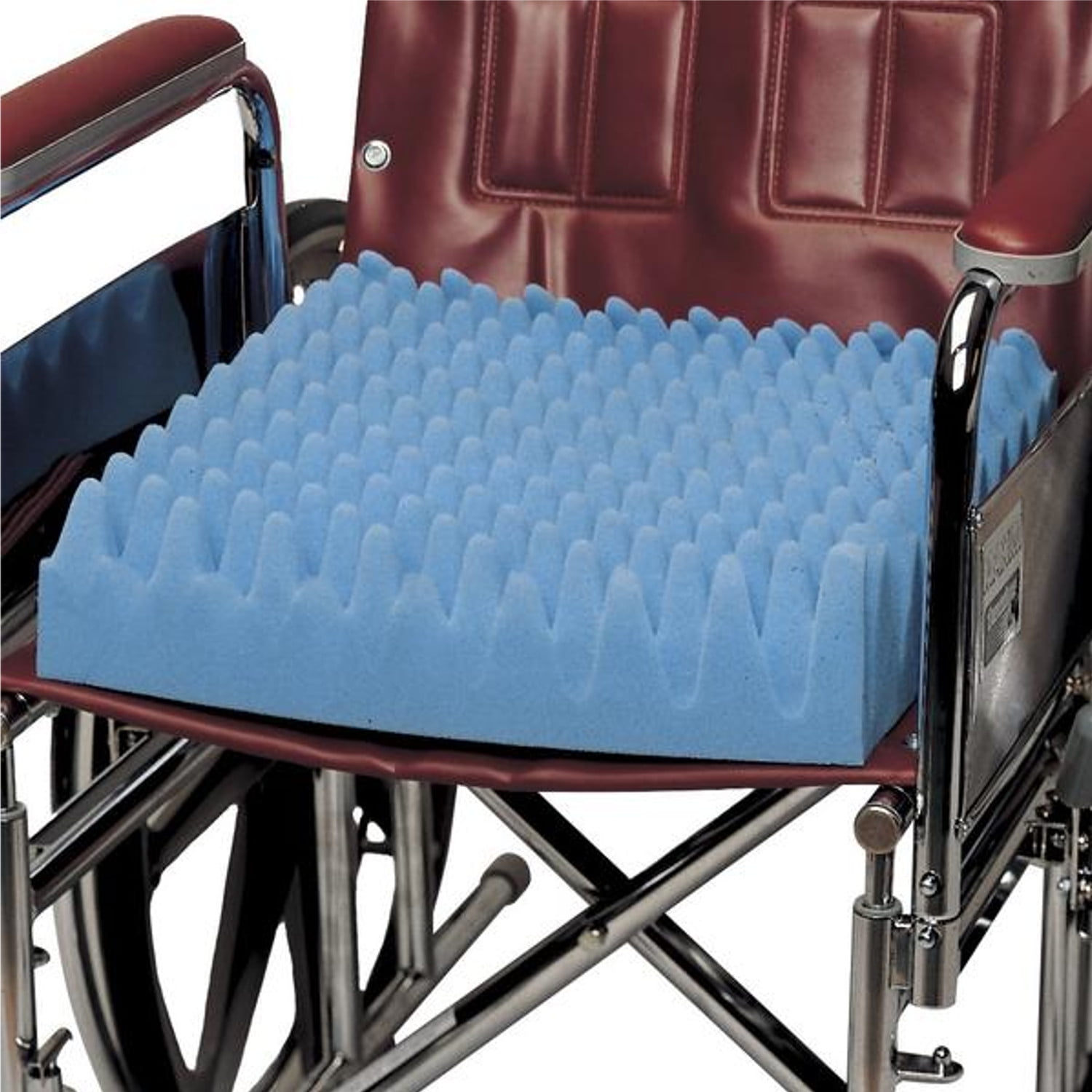 PCP Wheelchair Cushion Convoluted Foam Egg Crate, White