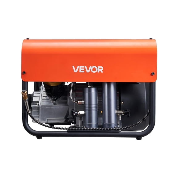PCP Diving Compressor 4500PSI/30Mpa, Double Cylinder Air Compressor with Water & Fan Cooling, for Paintball, Air Rifle, Scuba Diving - Fast & Safe Air Compression