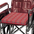 thumbnail image 1 of PCP Foam Wheelchair Cushion, Plaid Cover,, 1 of 6