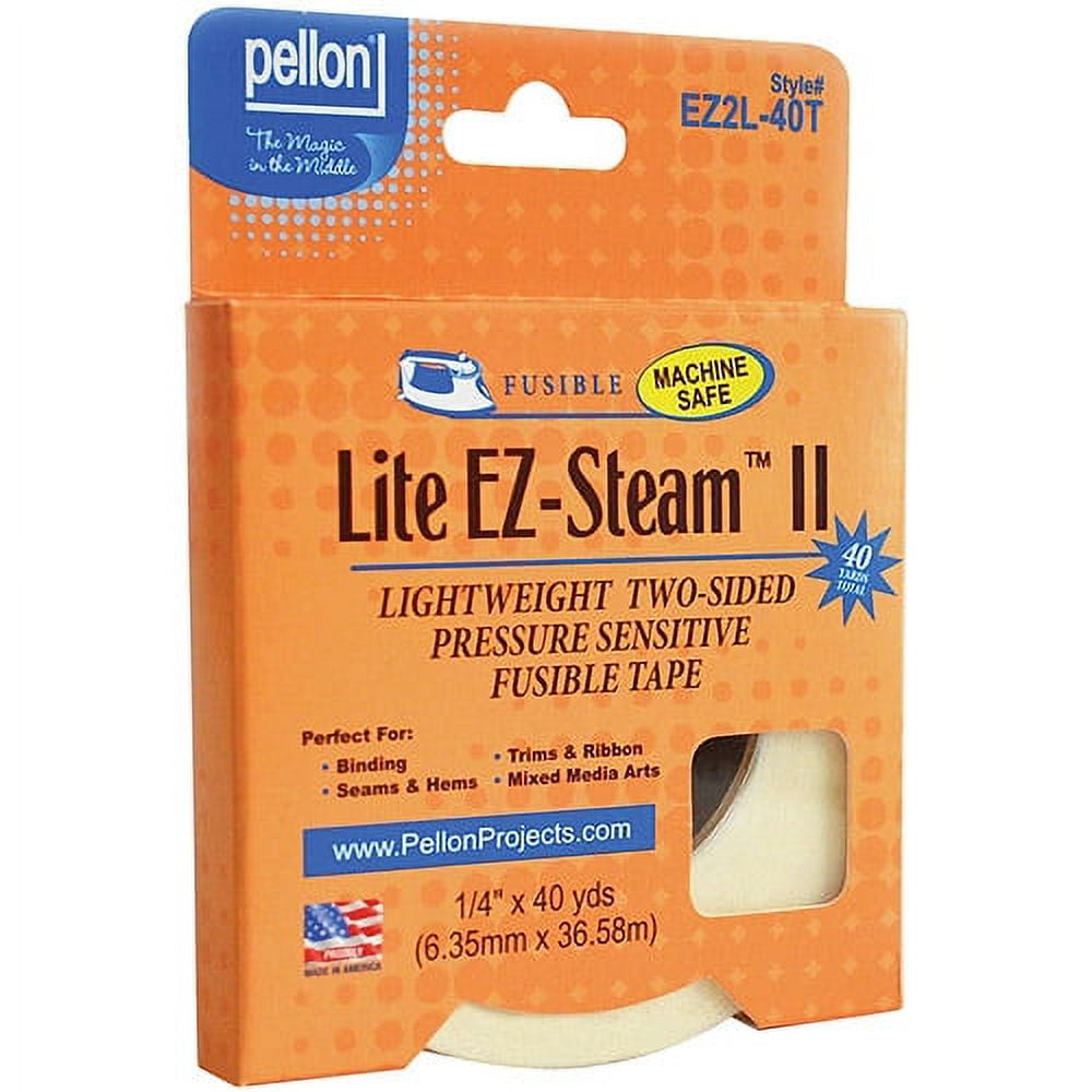 PCP Group LLC Pellon EZ Steam II 1/4" x 40 Yards Assembled Product Length White Tape