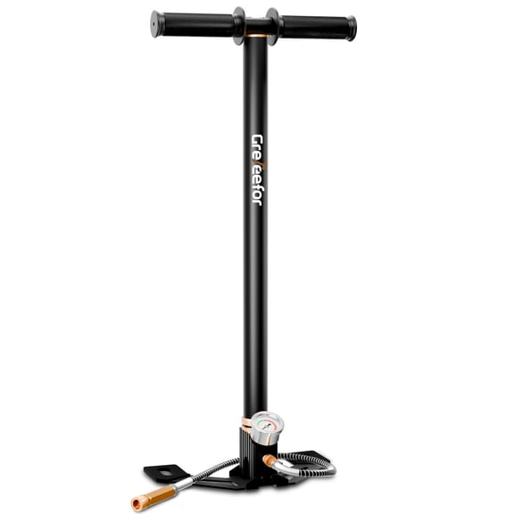 PCP Hand Pump 4500 PSI High Pressure Air Pump with Oil Moisture Filter, Pre-Assembled Critical Parts for PCP Air Rifles, Airguns, HPA Tanks & Paintball