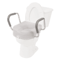 thumbnail image 1 of PCP Molded Toilet Seat Riser With Removable Arm Rests, White, 5 inch rise (seat with removable arms), 1 of 3