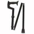 thumbnail image 1 of PCP Orthopedic Handle, Folding Aluminum Cane, Made in USA, Black, Medium Grip, 1 of 2
