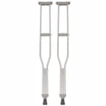 thumbnail image 1 of PCP Push-Button Crutches, Chrome, Adult Tall Size, 1 of 2