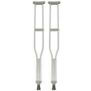 PCP Push-Button Crutches, Chrome, Adult Tall Size