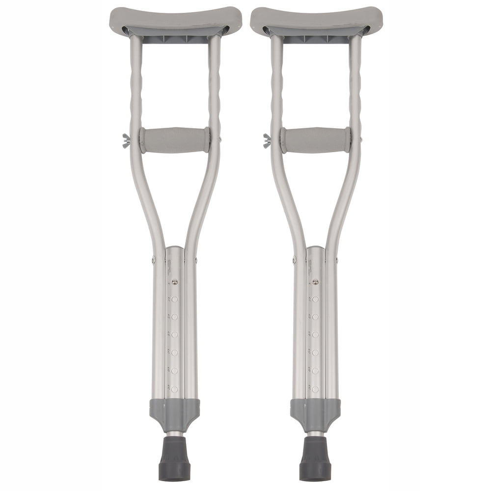 PCP Push-Button Crutches, Chrome, Child Size - Walmart.com