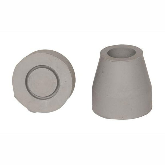 PCP Quad Cane Replacement Tips, Includes 4 per package, Grey, 5/8 inch diameter