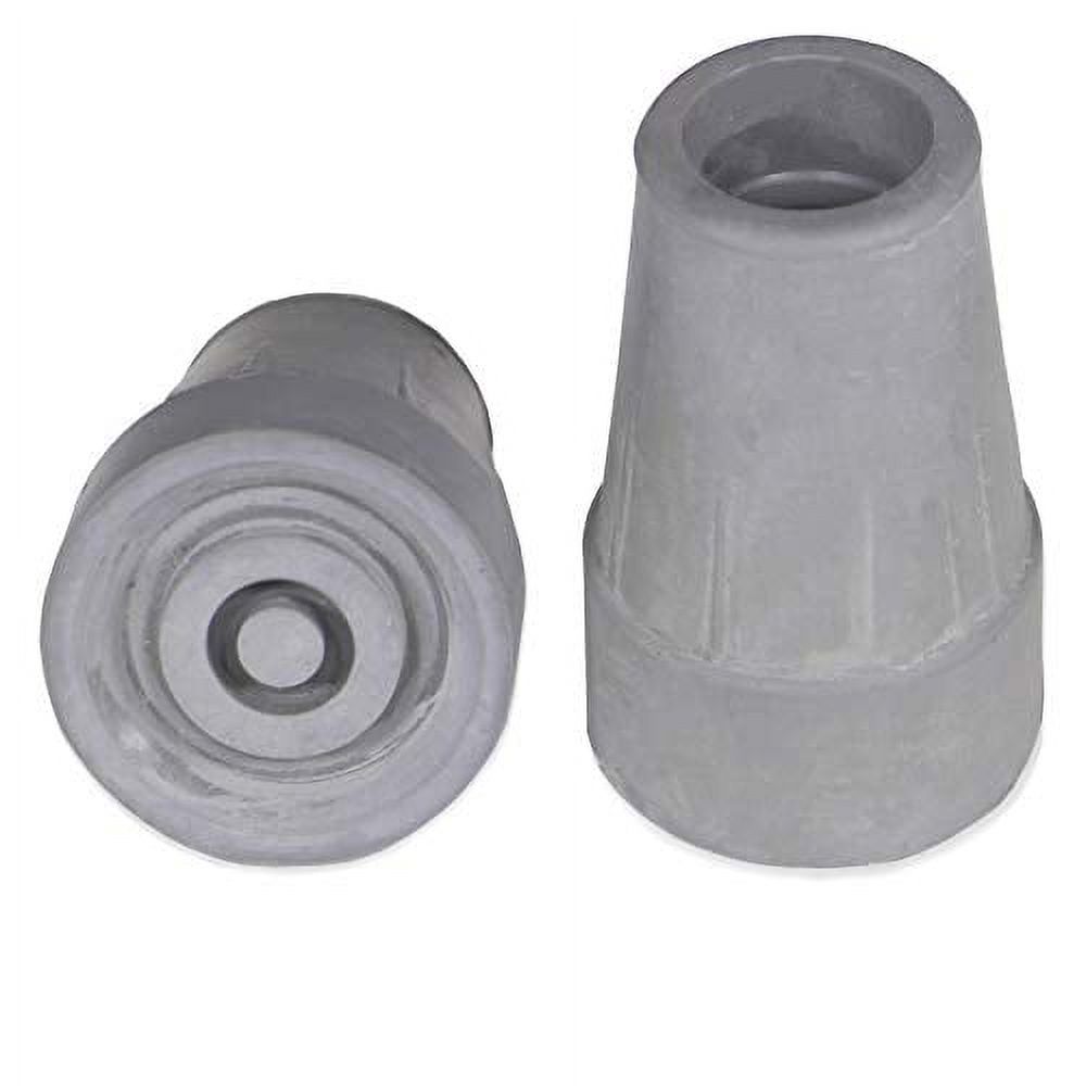 PCP Replacement Cane Tips, 3/4 inch / 1.9 cm diameter (Gray, Two Tips), Grey, 3/4Inch diameter