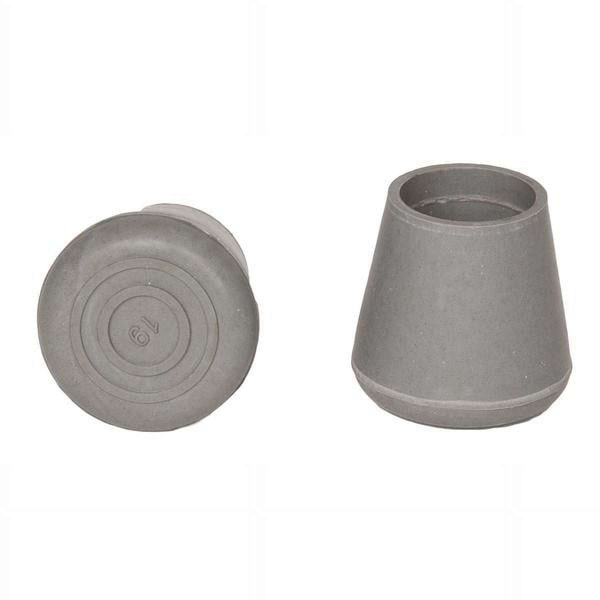 PCP Replacement Cane Tips, Reinforced Rubber Grip, Grey, 7/8 inch