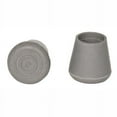thumbnail image 1 of PCP Replacement Cane Tips, Reinforced Rubber Grip, Grey, 7/8 inch diameter, 1 of 2
