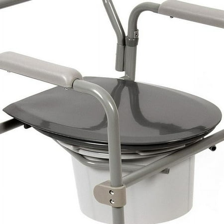 PCP Replacement Commode Seat for PCP model 5023, Grey Lid, Fits model 5523-SA