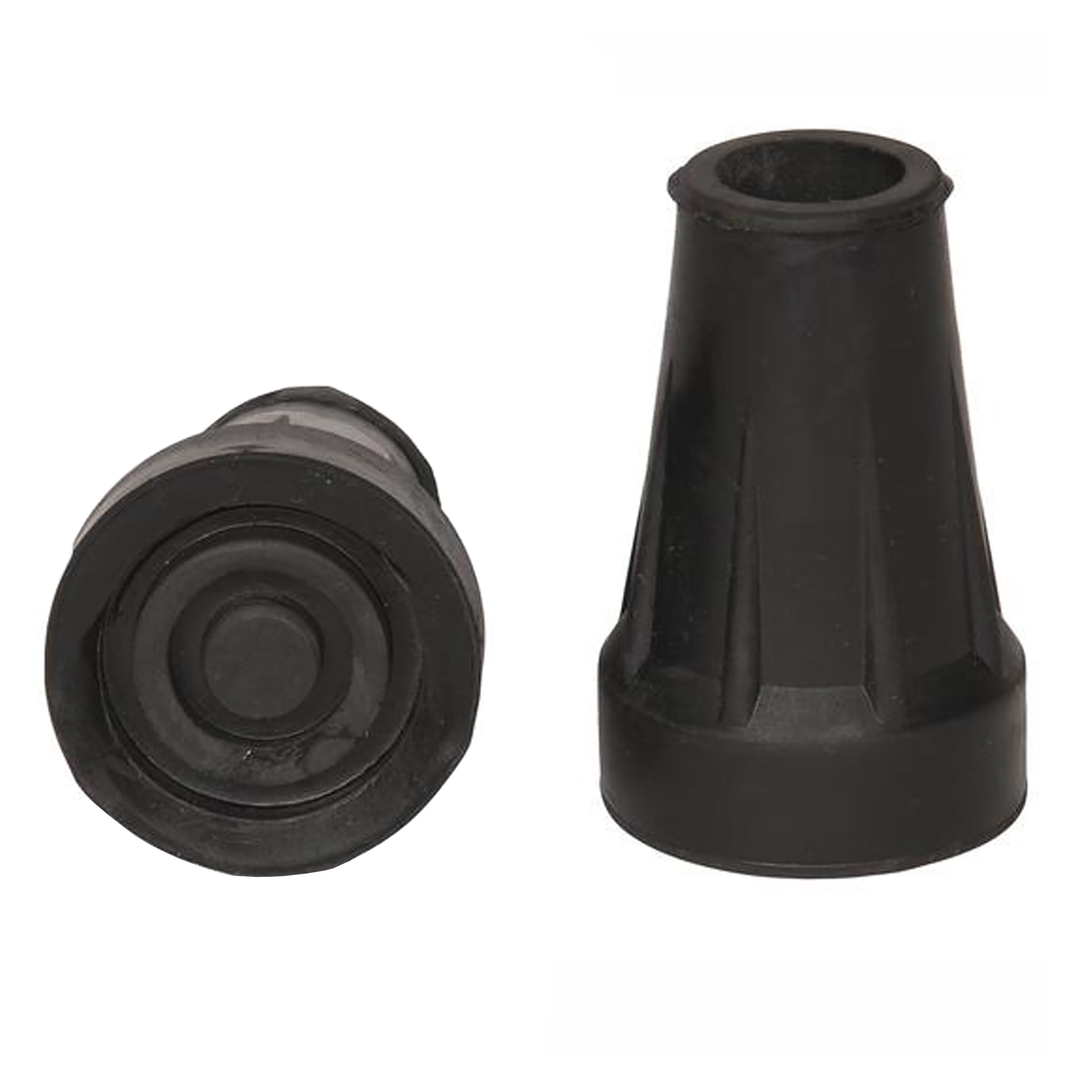 PCP Replacement Crutch Tips (Pair), Black, Large