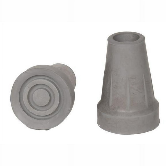 PCP Replacement Crutch Tips (Pair), Grey, Large
