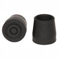 thumbnail image 1 of PCP Replacement Walker Tips (Pair), Black, 1.25 Inch Diameter, 1 of 6