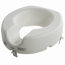 PCP Universal Molded Toilet Seat Riser, White, High Profile