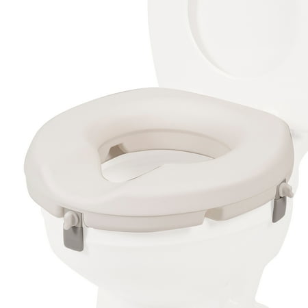 PCP Universal Molded Toilet Seat Riser, White, Low Profile