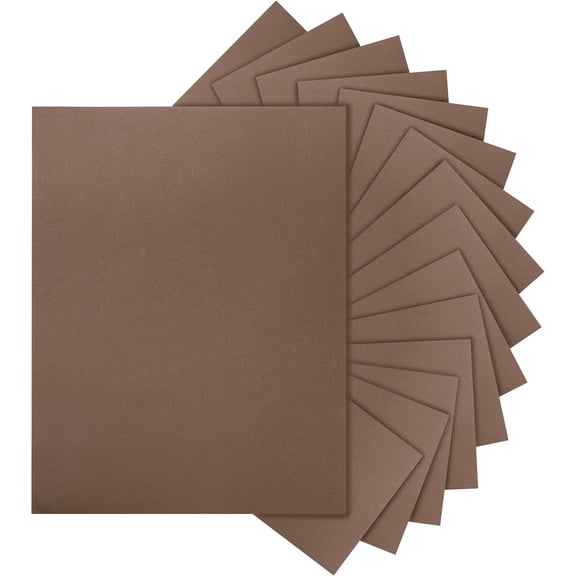 PCS 40 Sheets Coffee Color Cardstock 8.5 x 11 Crafts Paper, 200gsm/75lb Premium Dark Brown Card Stock Printer Paper for DIY Cards Making, Greeting Cards, Birthday Decorations, Invitations, Menus
