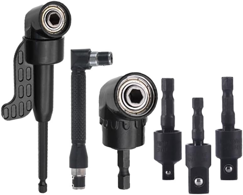 PCS 6-Piece Right Angle Drill Bit Set with 360° Rotatable Socket ...