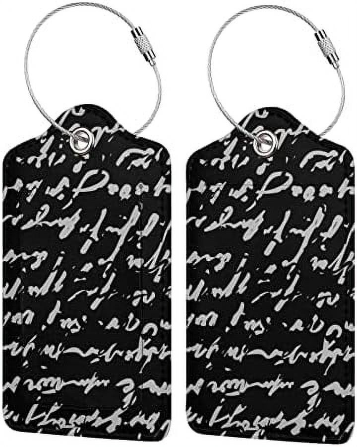 PCS Luggage Tag for Suitcases Leather Travel Cruise Luggage Tags with