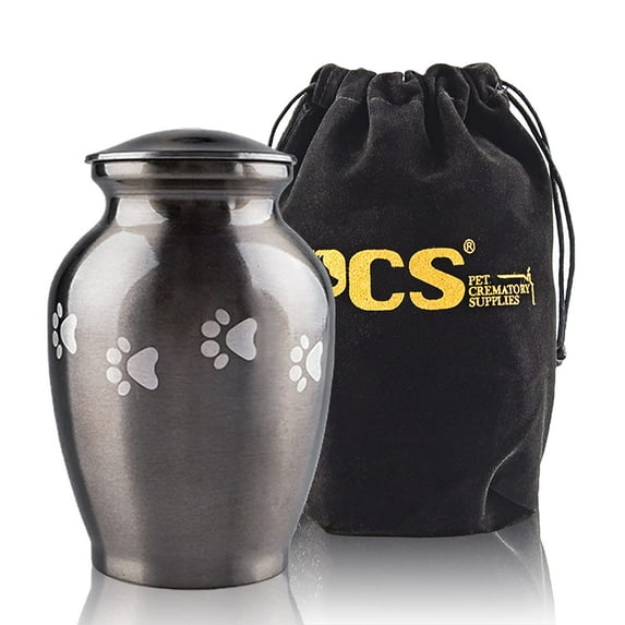 PCS Pet Memorial Cremation Urns for Dogs and Cats Ashes, Dog Keepsake Urns for Ashes with Paw Prints-Medium C97