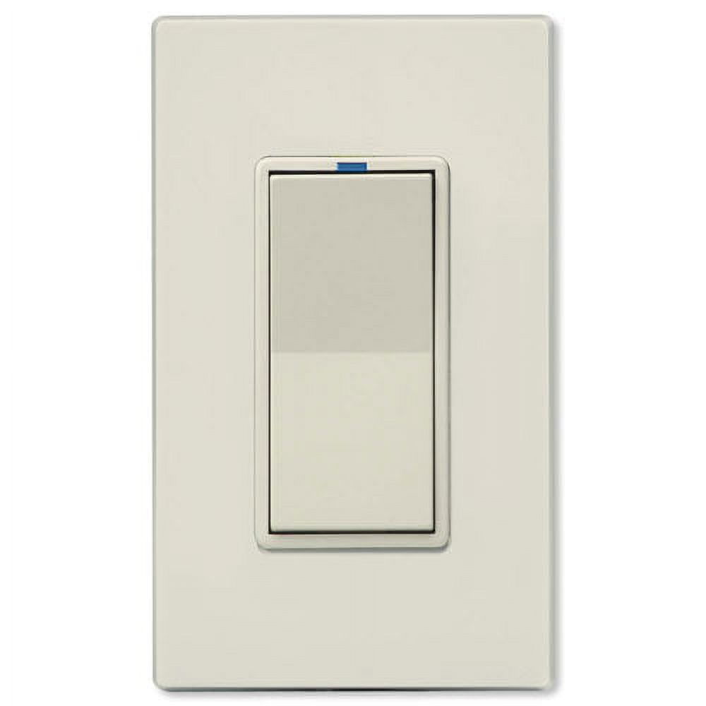 PCS PulseWorx UPB Wall Controller with Load Relay, 7 Button, Light Almond (KPLR-7-LA
