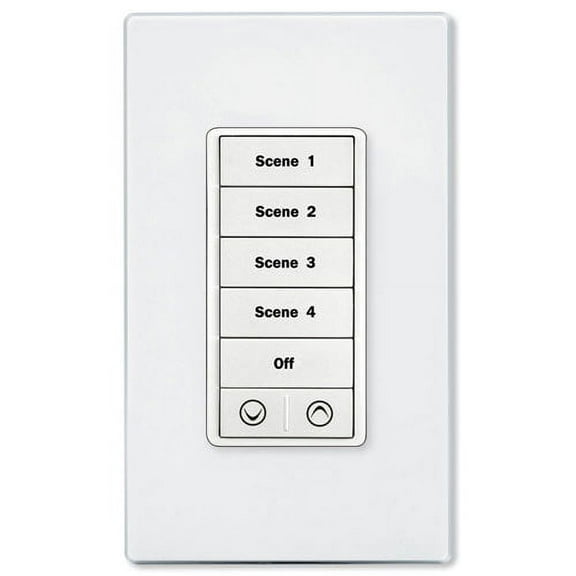 PCS PulseWorx UPB Wall Controller, 7 Button, White (KPCW-7-W)