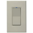 thumbnail image 1 of PCS PulseWorx UPB Wall Switch-Relay/Dimmer, Light Almond (WS1C-LA), 1 of 1
