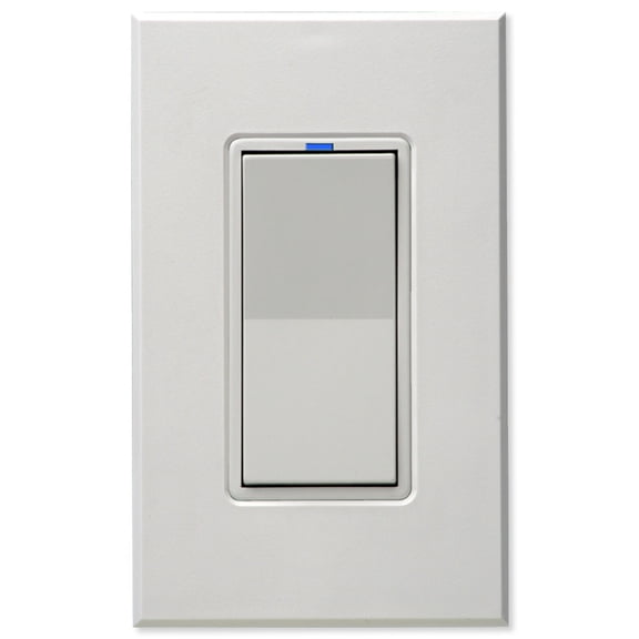 PCS WS-120V-W 0-10V Relay Dimmer Wall Switch, 120V, White