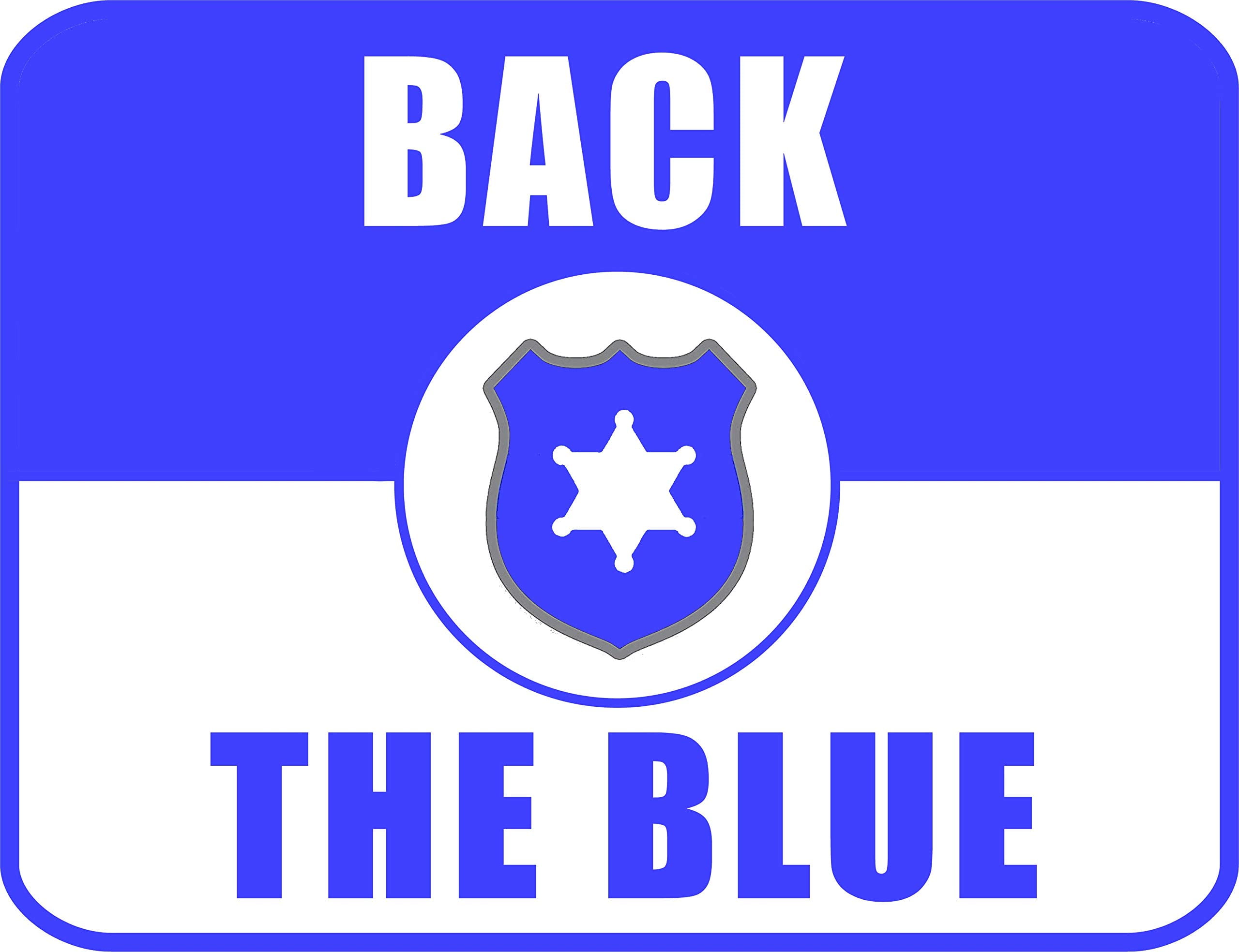 PCSCP Back The Blue 11.5 inch by 9 inch Laminated Home Office Warehouse ...